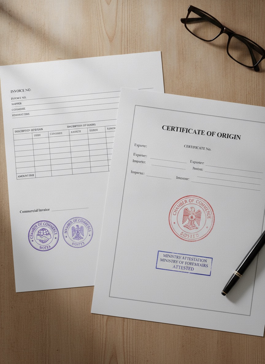 Sample Commercial Document Attestation document