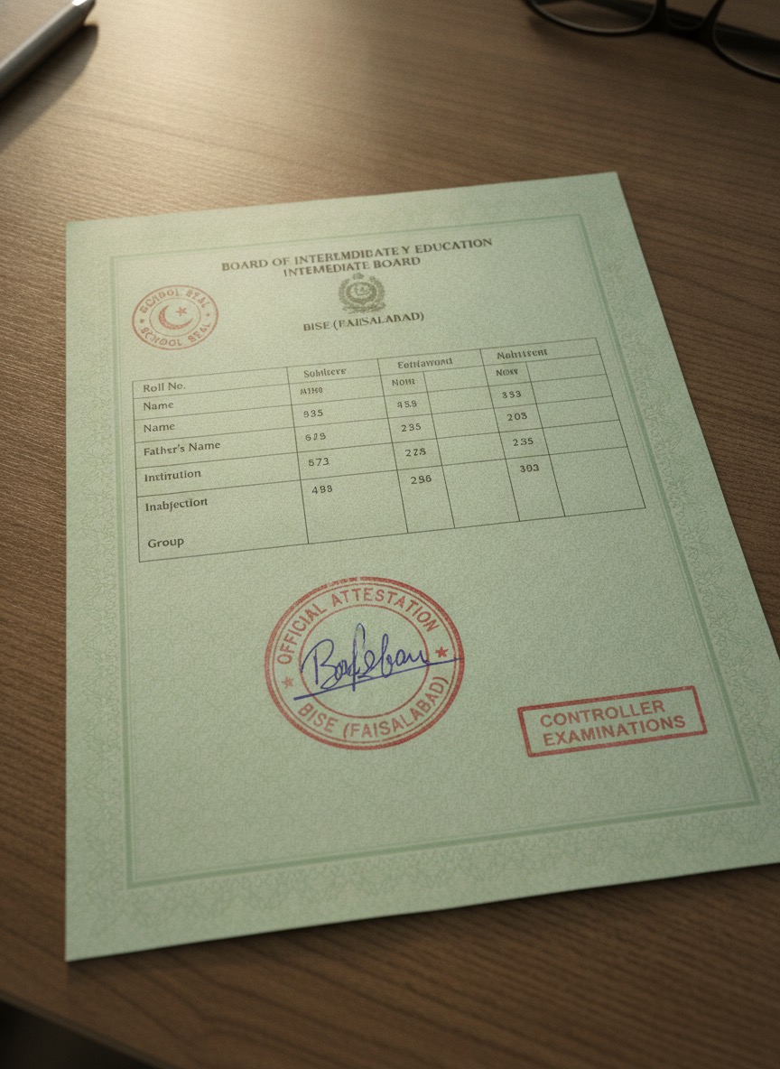 Sample Board Certificate Retrieval document