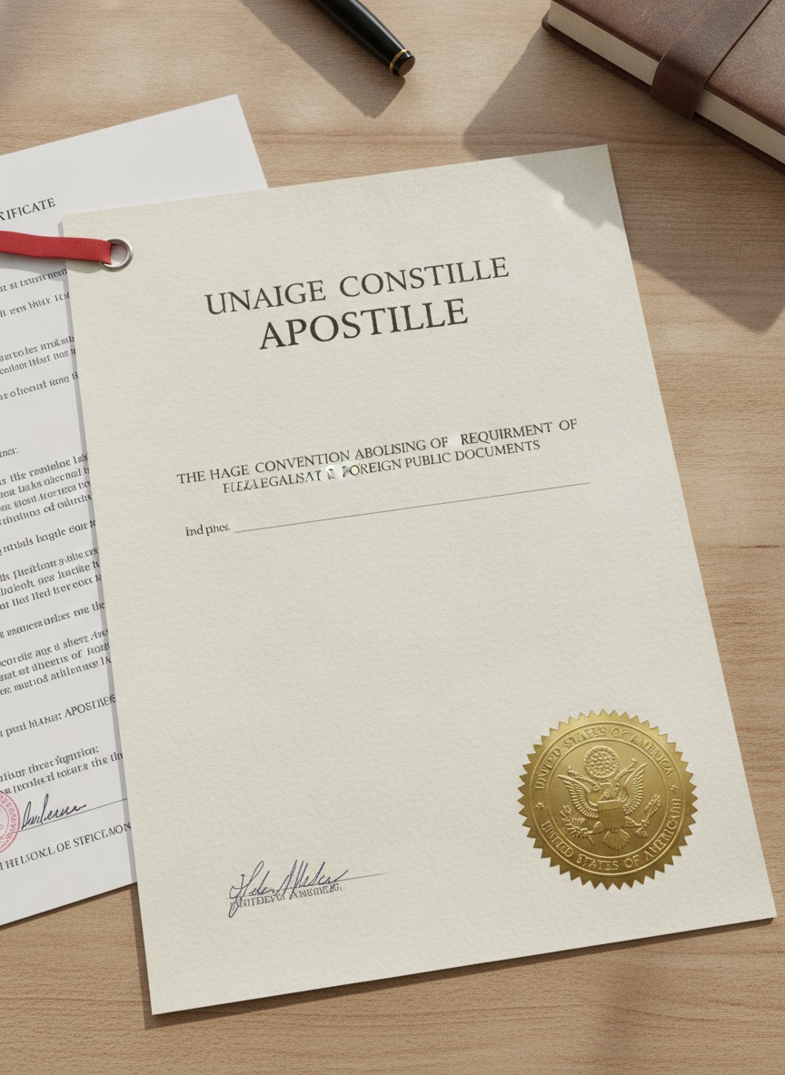 Sample US Attestation (Apostille Route) document